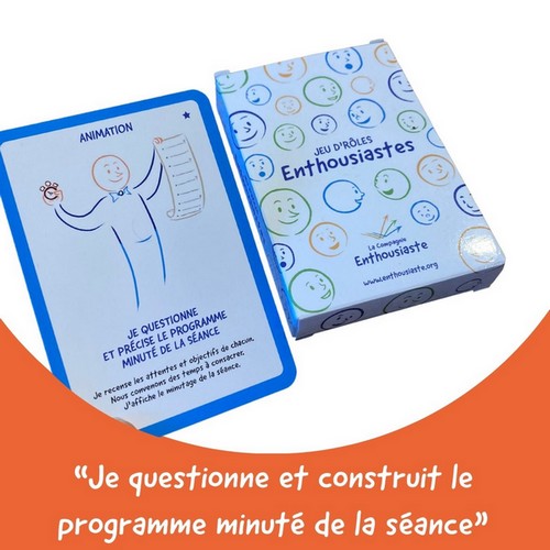 Carte rôle je questionne le programme minuté de la réunion Carte rôle je questionne le programme minuté de la réunion